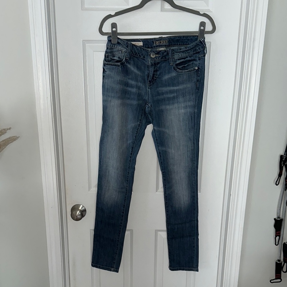 Decree Blue Skinny Jeans Classic Denim Style